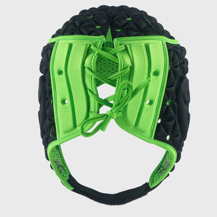 Gilbert Ignite Rugby Headguard Black/Green - Rugbystuff.com