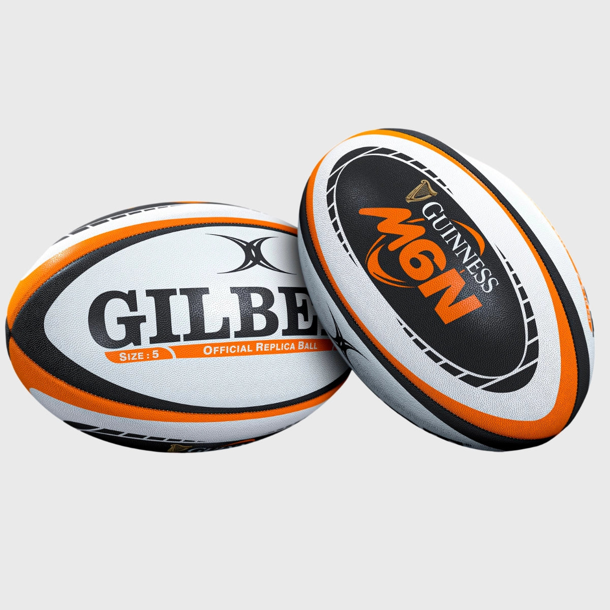 Gilbert Guinness Men's Six Nations Replica Rugby Ball - Rugbystuff.com