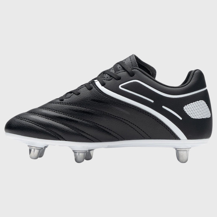 Gilbert Sidestep X20 Junior 6 Stud Rugby Boots Black/White - Rugbystuff.com