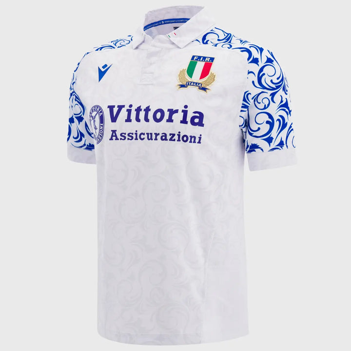 Macron Italy Away Replica Rugby Shirt 2024/25 - Rugbystuff.com