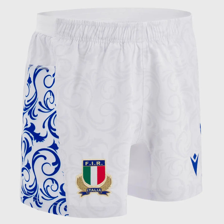 Macron Italy Away Rugby Shorts 2024/25 - Rugbystuff.com