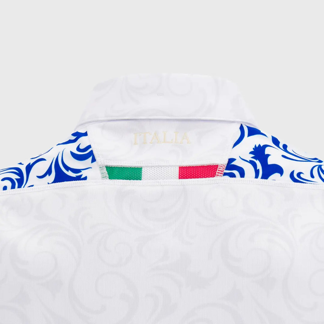 Macron Italy Kid's Away Replica Rugby Shirt 2024/25 - Rugbystuff.com