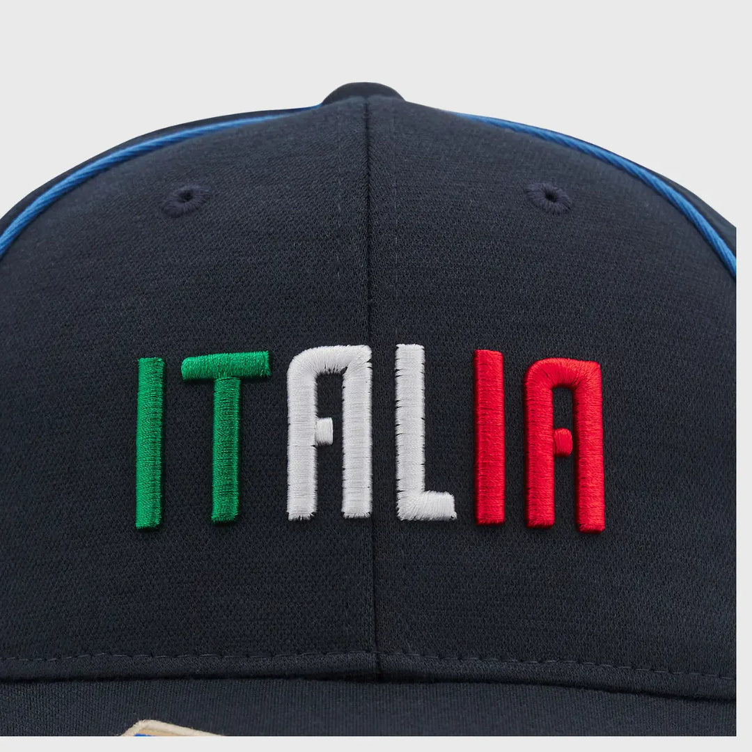 Macron Italy Rugby Baseball Cap Navy - Rugbystuff.com