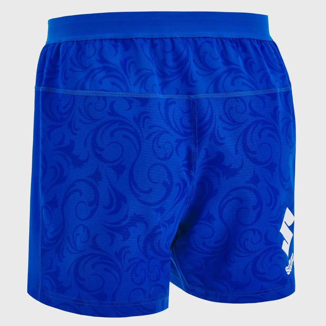 Macron Italy Kid's Home Rugby Shorts 2024/25 - Rugbystuff.com