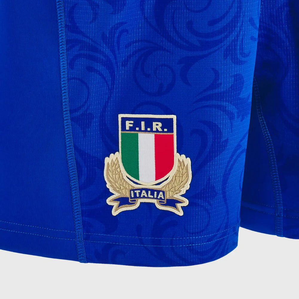 Macron Italy Kid's Home Rugby Shorts 2024/25 - Rugbystuff.com