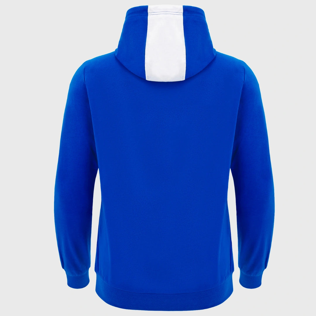 Macron Italy Rugby Cotton Hoody Royal - Rugbystuff.com