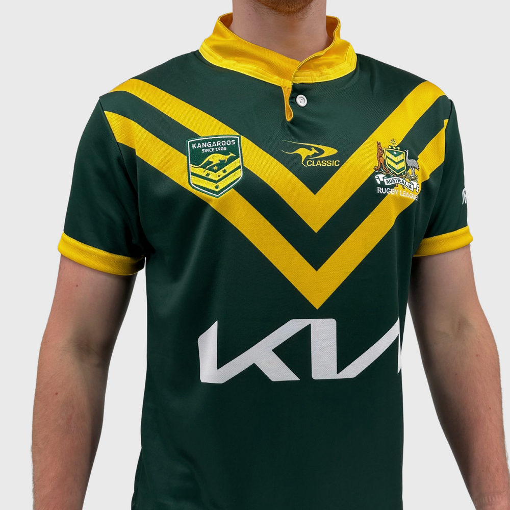 Classic Kangaroos Rugby League Home Jersey 2024/25 - Rugbystuff.com