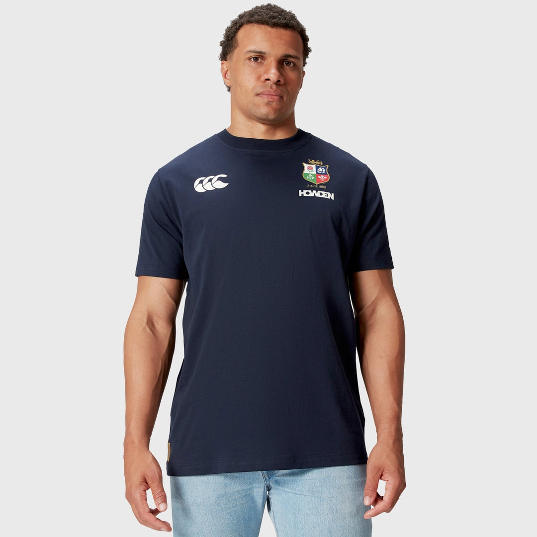 Canterbury British & Irish Lions Men's Cotton Tee Navy - Rugbystuff.com