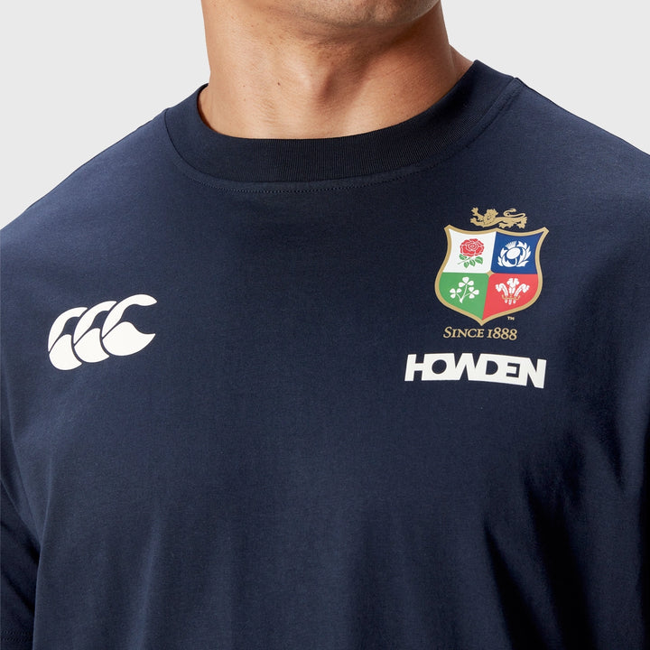 Canterbury British & Irish Lions Men's Cotton Tee Navy - Rugbystuff.com