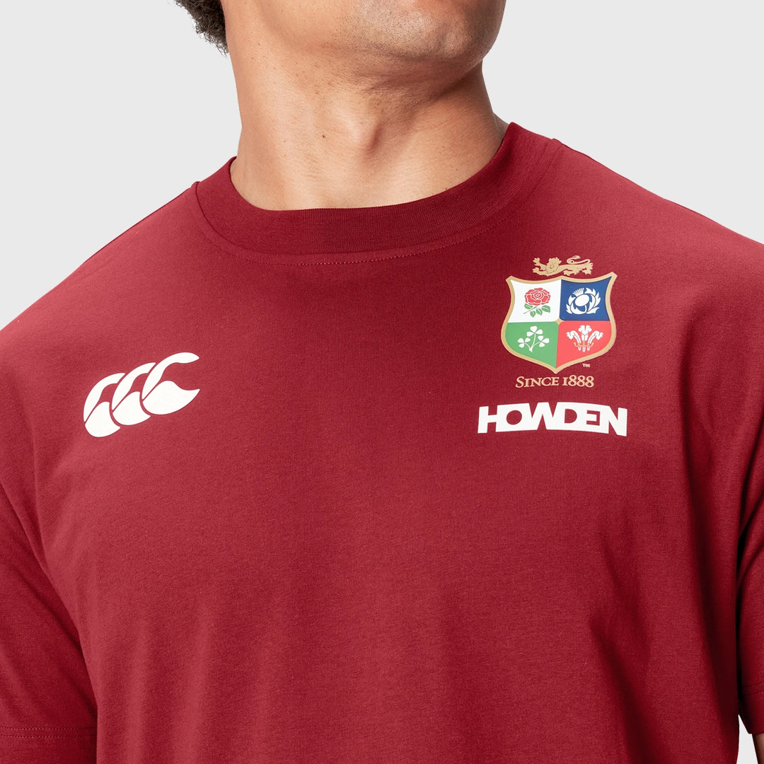 Canterbury British & Irish Lions Men's Cotton Tee Red - Rugbystuff.com