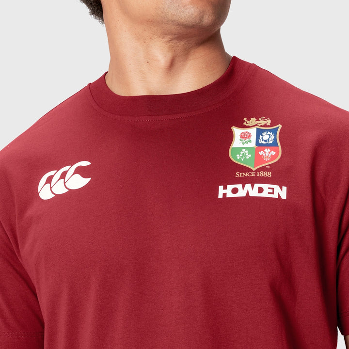 Canterbury British & Irish Lions Men's Cotton Tee Red - Rugbystuff.com