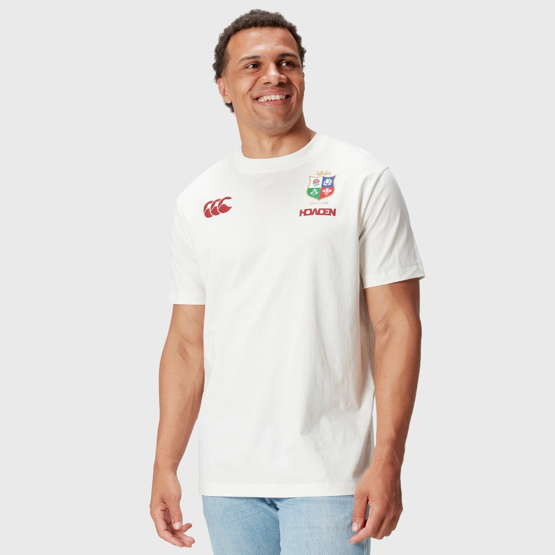 Canterbury British & Irish Lions Men's Cotton Tee White - Rugbystuff.com