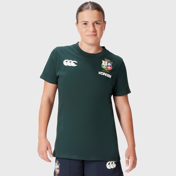 Canterbury British & Irish Lions Women's Cotton Tee Green - Rugbystuff.com