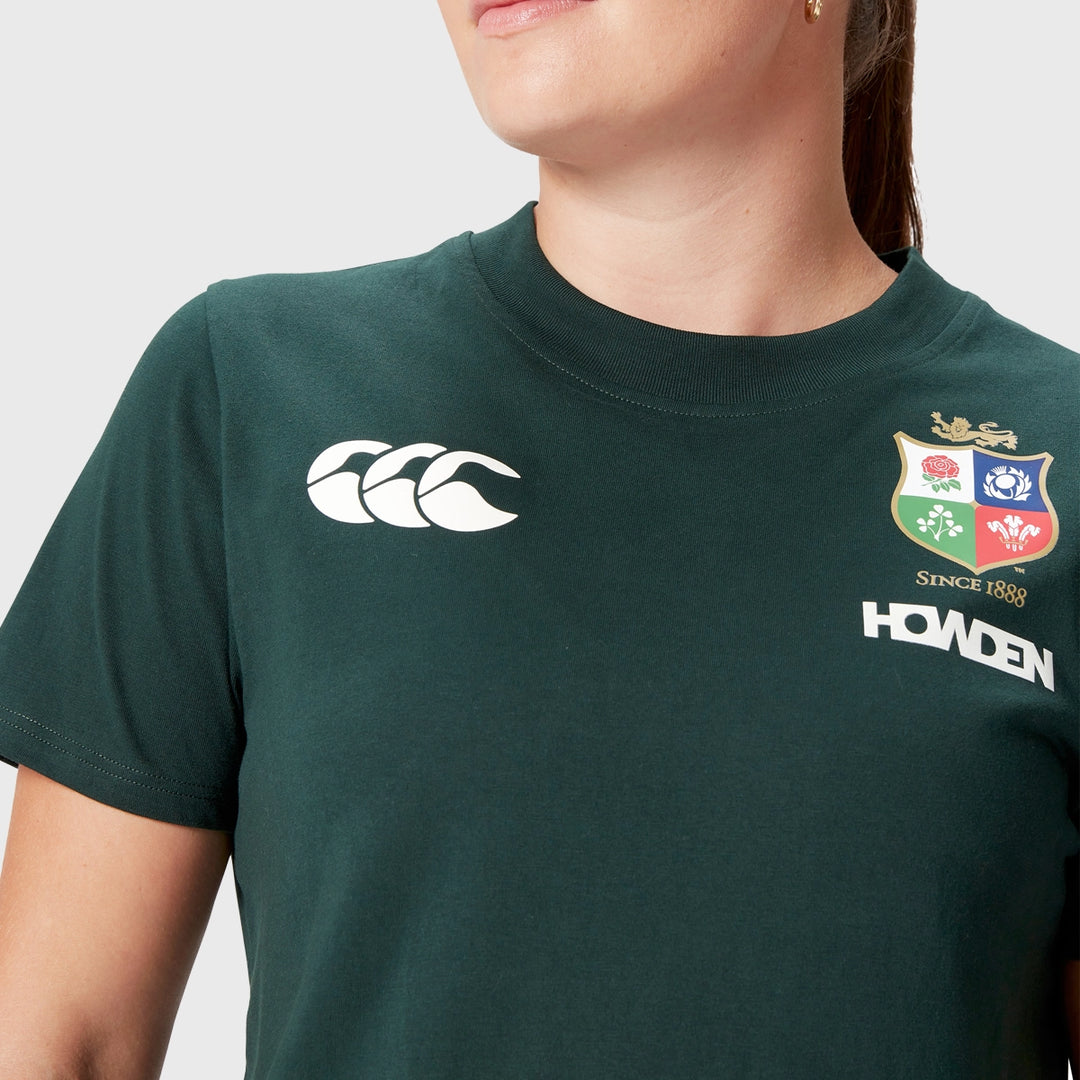 Canterbury British & Irish Lions Women's Cotton Tee Green - Rugbystuff.com