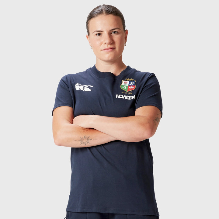 Canterbury British & Irish Lions Women's Cotton Tee Navy - Rugbystuff.com