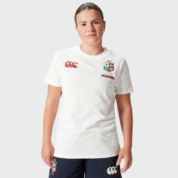 Canterbury British & Irish Lions Women's Cotton Tee White - Rugbystuff.com