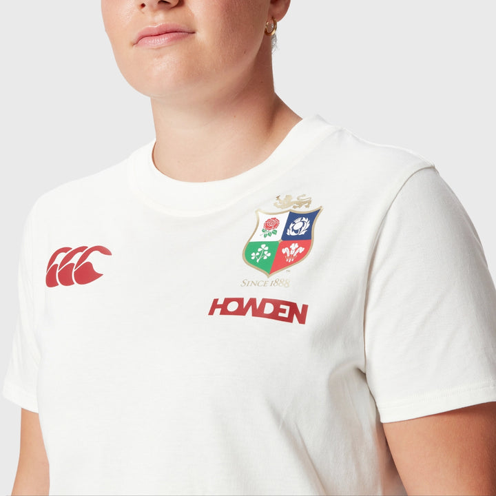 Canterbury British & Irish Lions Women's Cotton Tee White - Rugbystuff.com