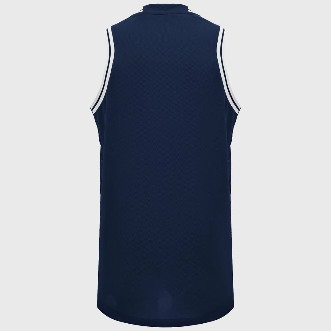 Macron Cardiff Rugby Training Basketball Singlet Navy - Rugbystuff.com