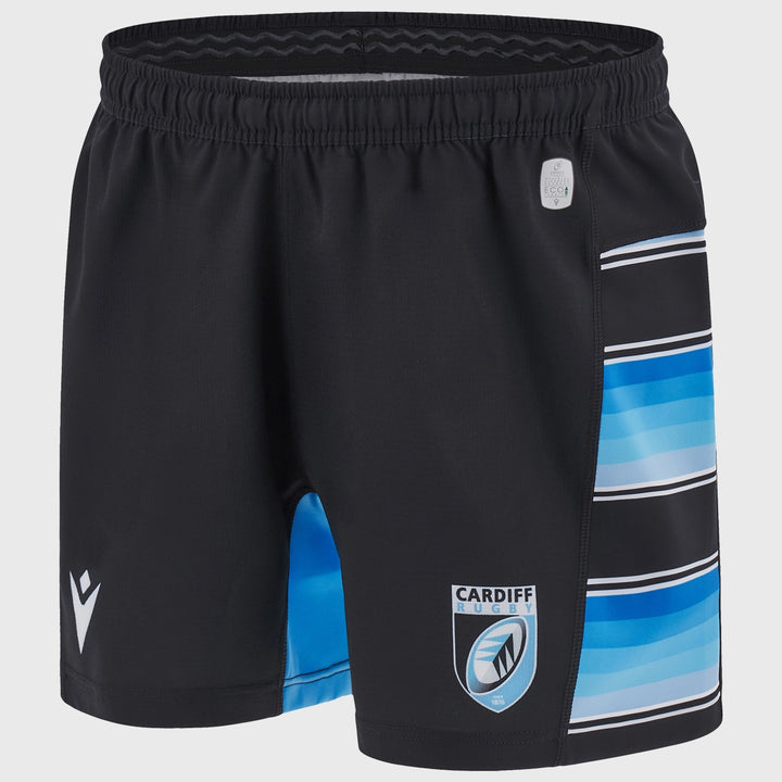 Macron Cardiff Home Rugby Shorts 2024/25 - Rugbystuff.com