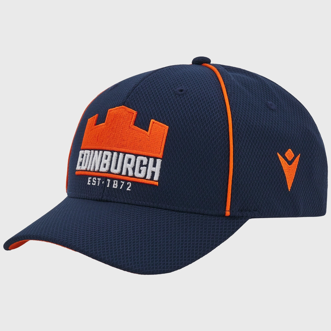 Macron Edinburgh Rugby Cap Navy/Orange - Rugbystuff.com