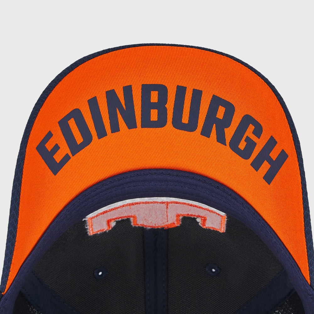 Macron Edinburgh Rugby Cap Navy/Orange - Rugbystuff.com