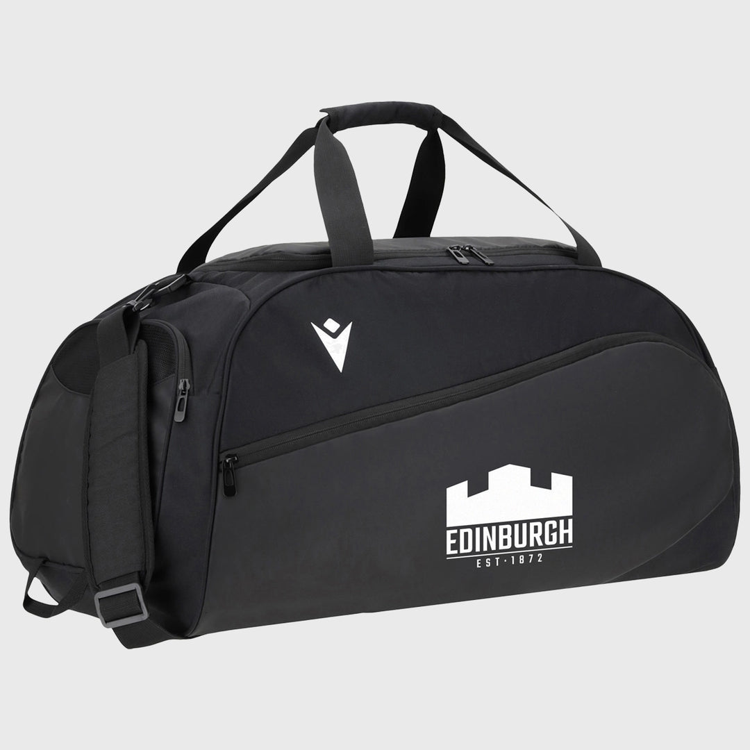 Macron Edinburgh Rugby Holdall Gym Bag Black - Rugbystuff.com