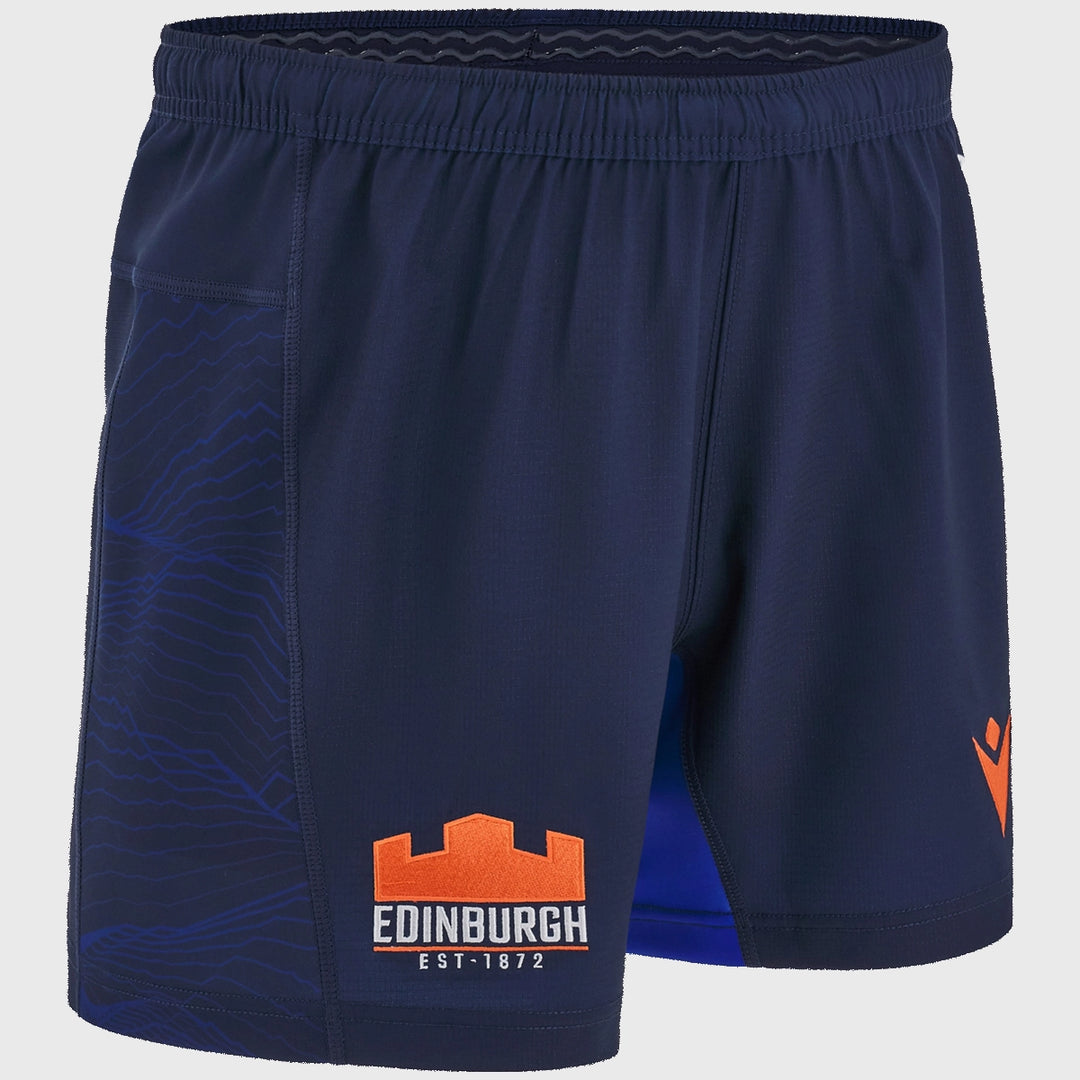 Macron Edinburgh Home Rugby Shorts 2024/25 - Rugbystuff.com