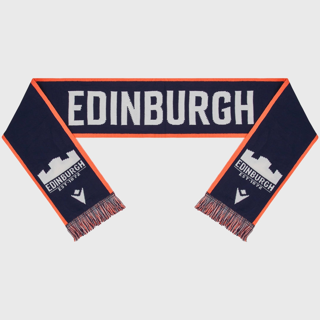 Macron Edinburgh Rugby Scarf Navy/Coral Pink - Rugbystuff.com