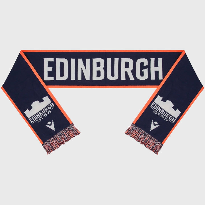 Macron Edinburgh Rugby Scarf Navy/Coral Pink - Rugbystuff.com