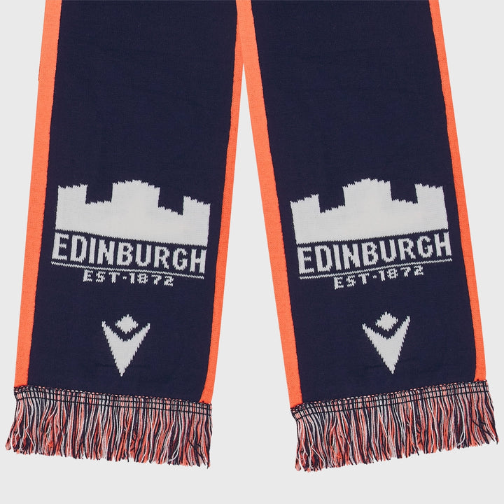 Macron Edinburgh Rugby Scarf Navy/Coral Pink - Rugbystuff.com