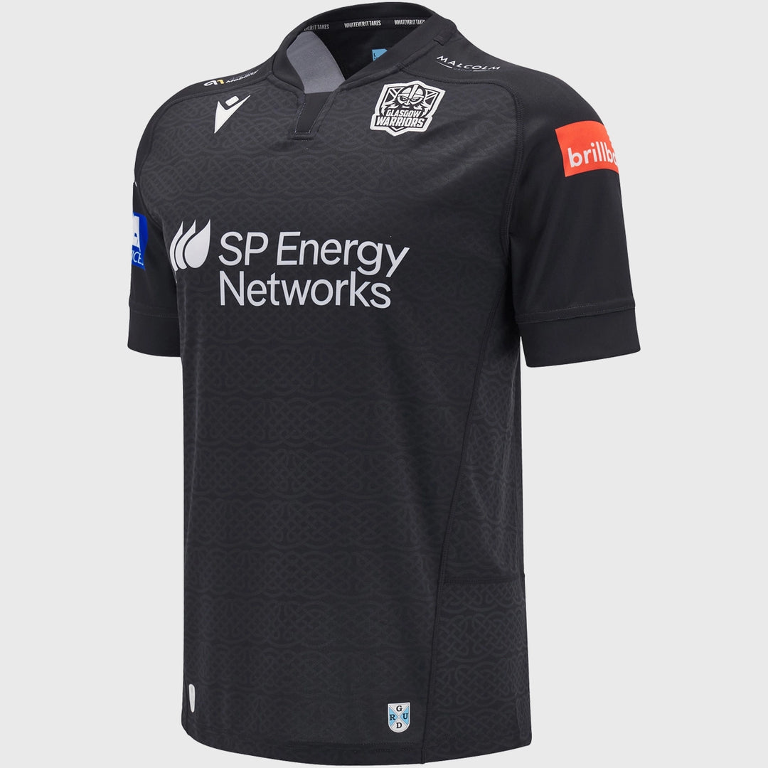 Macron Glasgow Warriors Kid's Home Replica Rugby Shirt 2024/25 - Rugbystuff.com