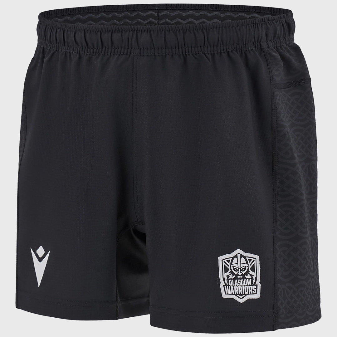 Macron Glasgow Warriors Kid's Home Rugby Shorts 2024/25 - Rugbystuff.com