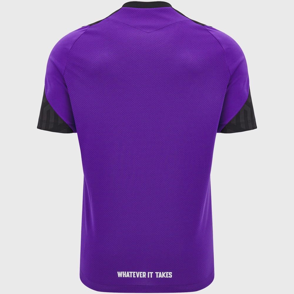 Macron Glasgow Warriors Poly Tee Purple - Rugbystuff.com