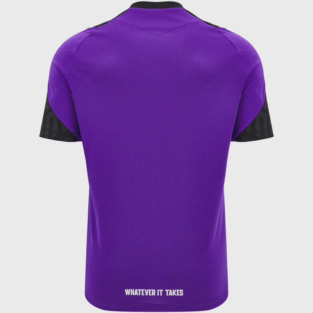 Macron Glasgow Warriors Poly Tee Purple - Rugbystuff.com