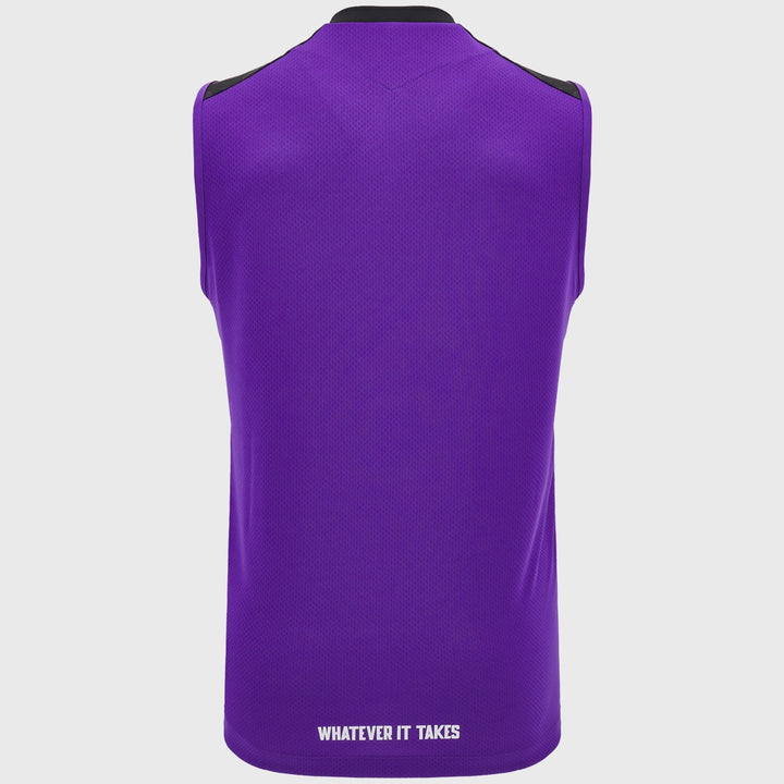 Macron Glasgow Warriors Sleeveless Poly Tee Purple - Rugbystuff.com