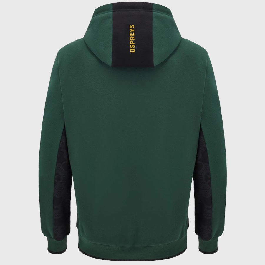 Macron Ospreys Rugby Hoody Green - Rugbystuff.com