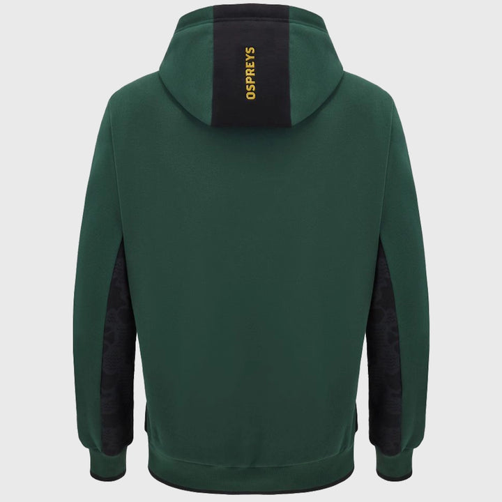 Macron Ospreys Rugby Hoody Green - Rugbystuff.com