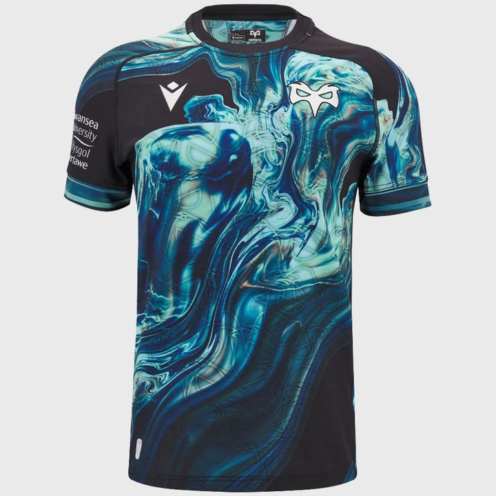 Macron Ospreys Training Rugby Shirt 2024/25 - Rugbystuff.com