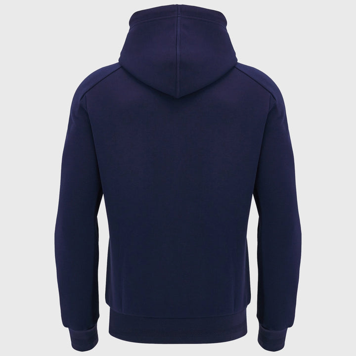 Macron Scotland Rugby Athleisure Full Zip Hoody Navy - Rugbystuff.com