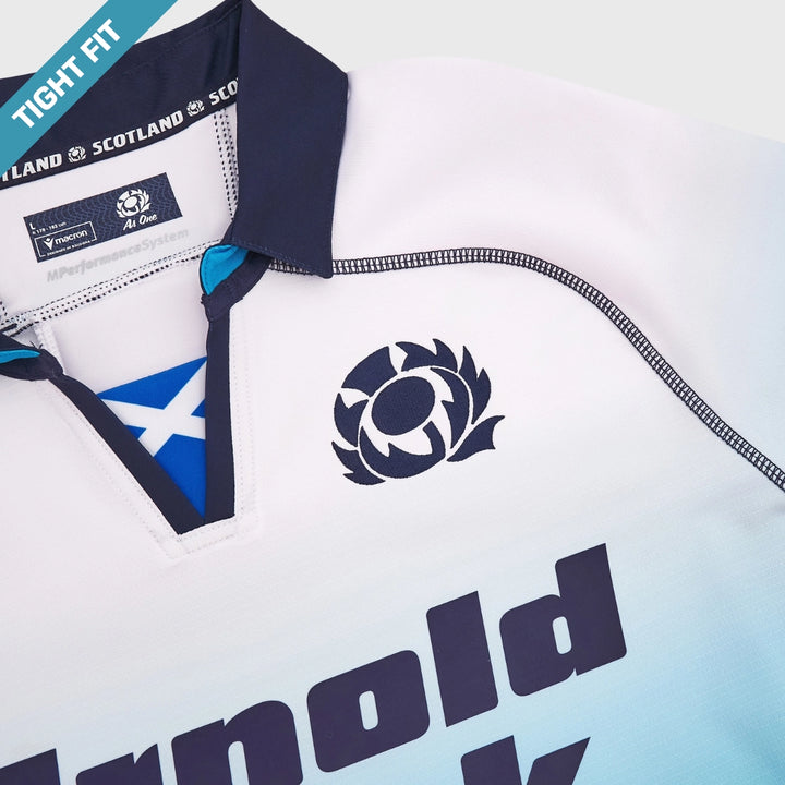 Macron Scotland Men's Away Slim Fit Rugby Shirt 2024/25 - Rugbystuff.com