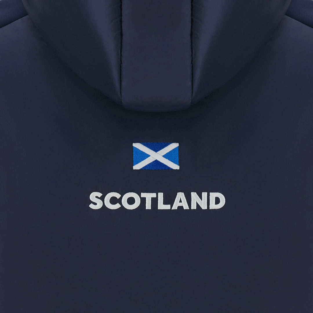 Macron Scotland Rugby 2-in-1 Bomber Jacket Navy - Rugbystuff.com