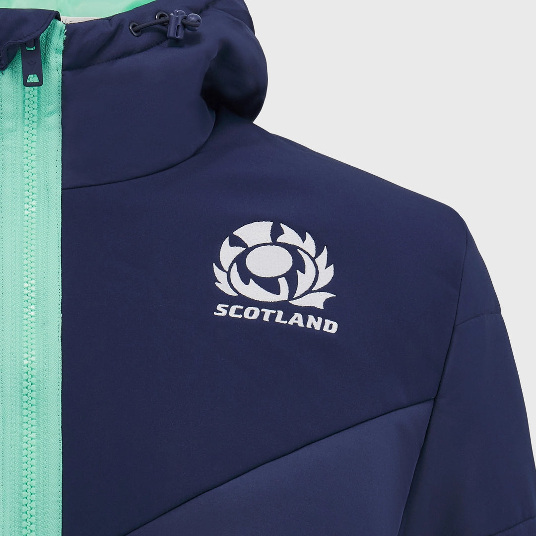 Macron Scotland Rugby Padded Jacket Navy - Rugbystuff.com