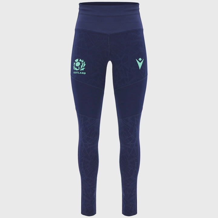 Macron Scotland Rugby Women's Leggings Navy - Rugbystuff.com