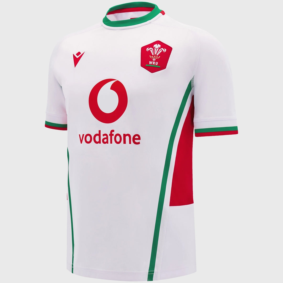 Macron Wales Kid's Away Replica Rugby Shirt 2024/25 - Rugbystuff.com