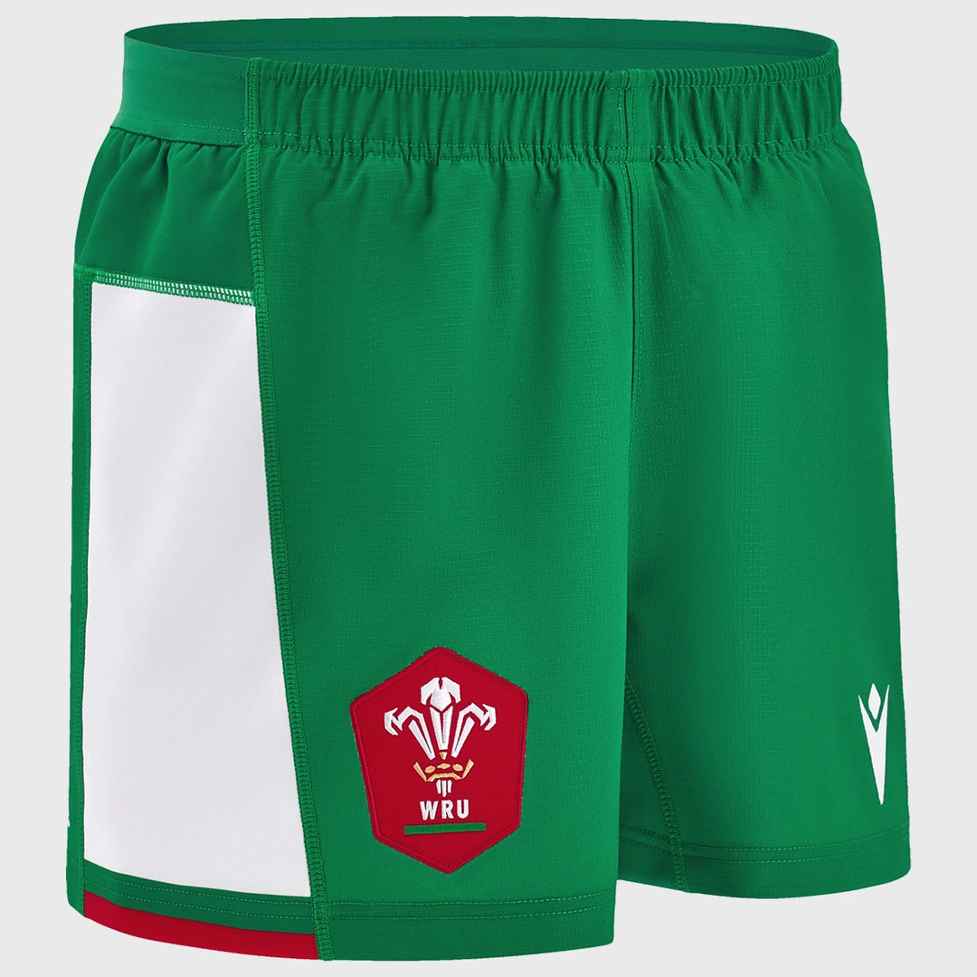 Macron Wales Men's Away Rugby Shorts 2024/25 - Rugbystuff.com