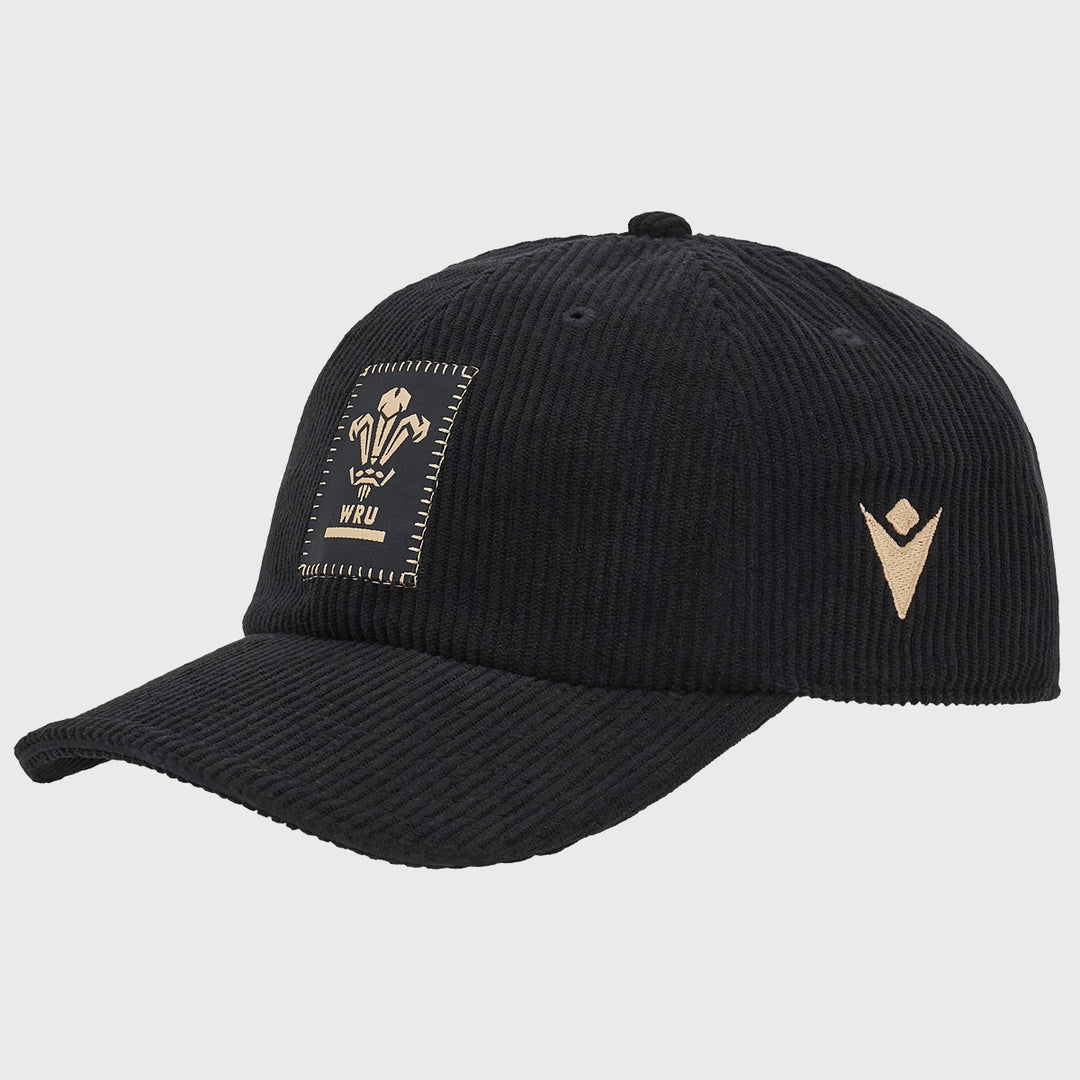 Macron Wales Rugby Dad Cap Black - Rugbystuff.com