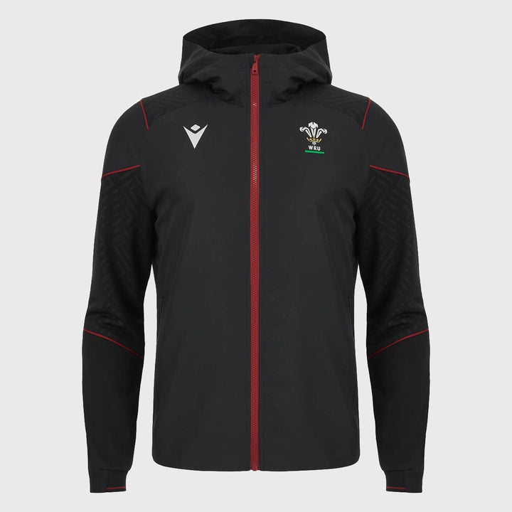 Macron Wales Rugby Full Zip Hoody - Rugbystuff.com