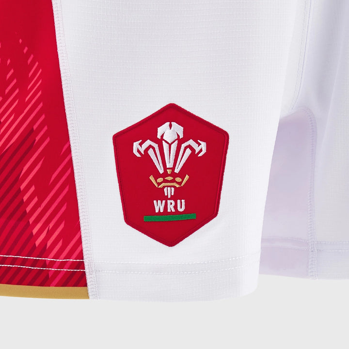 Macron Wales Men's Home Rugby Shorts 2024/25 - Rugbystuff.com