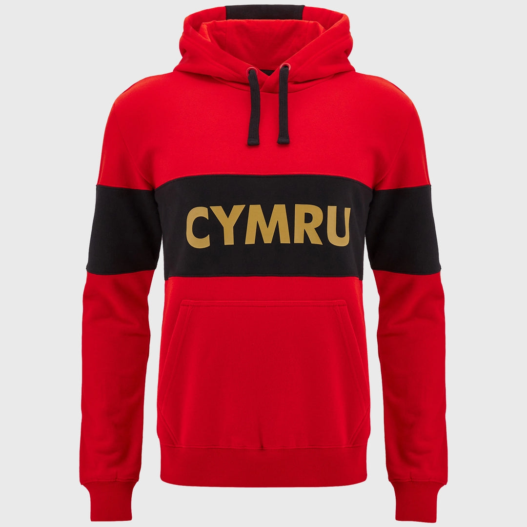 Macron Wales Rugby Kid's Leisure Hoody Red - Rugbystuff.com