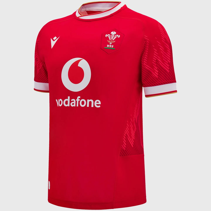 Macron Wales Men's Home Replica Rugby Shirt 2024/25 - Rugbystuff.com